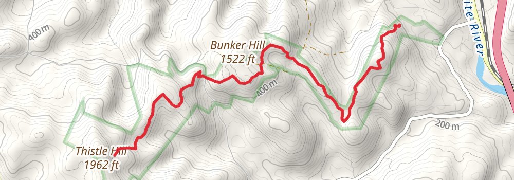 Appalachian Trail - Vermont stage 13 Map