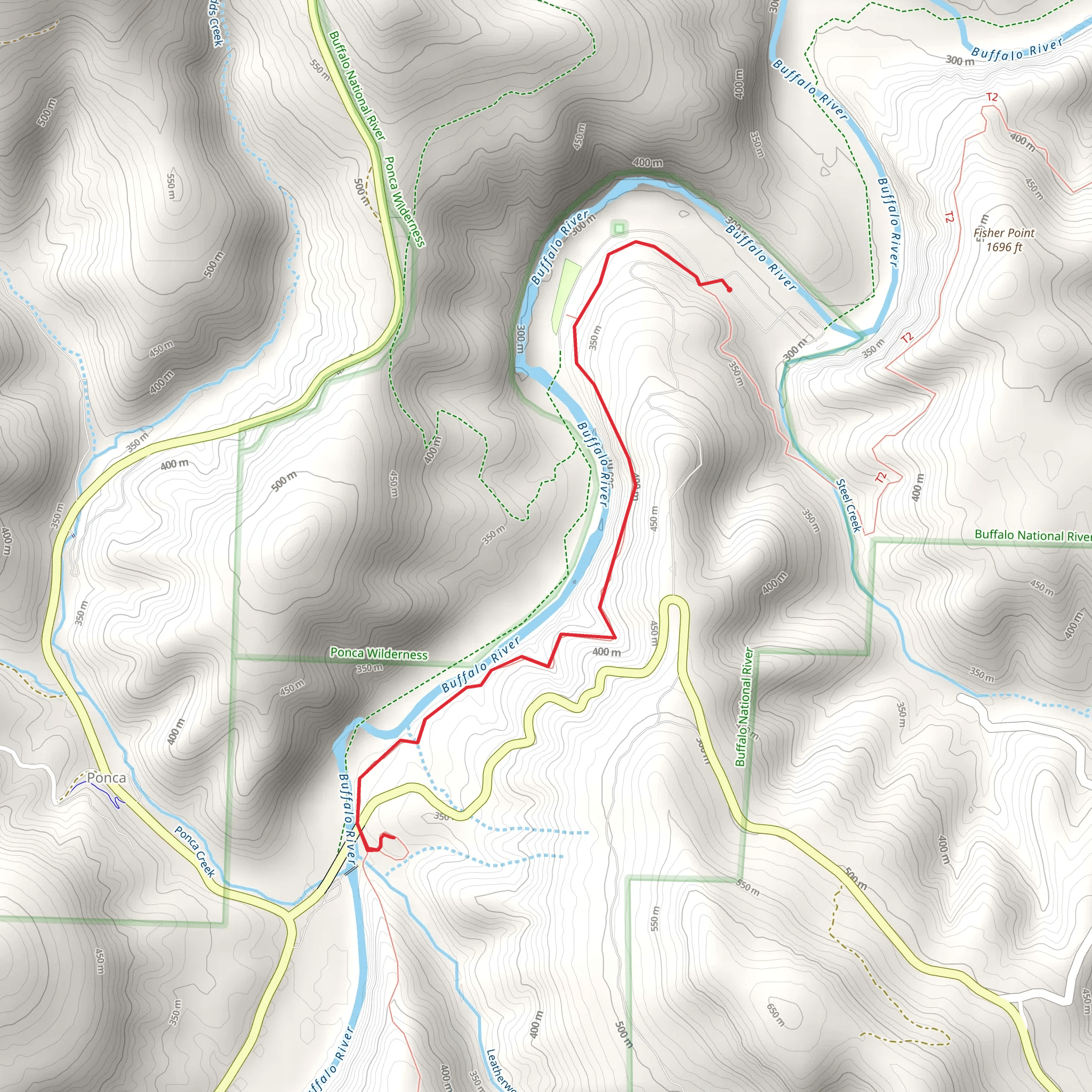Buffalo River Walk mobile static map