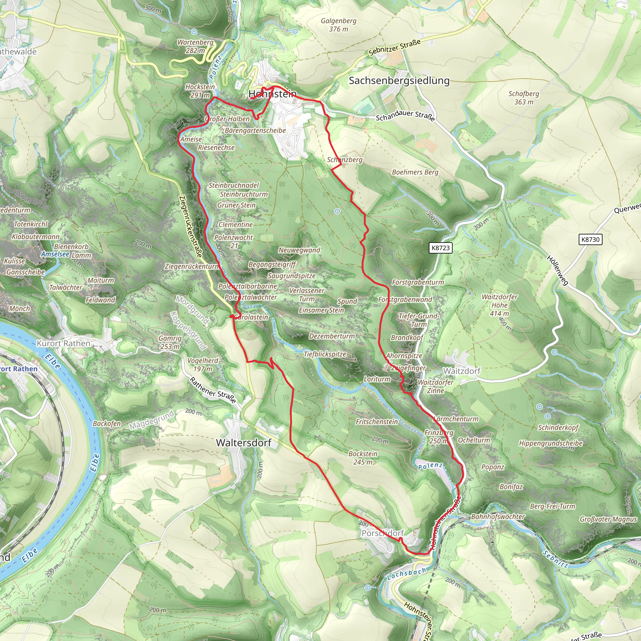 Brandstraße and Tiefer Grund Loop mobile static map