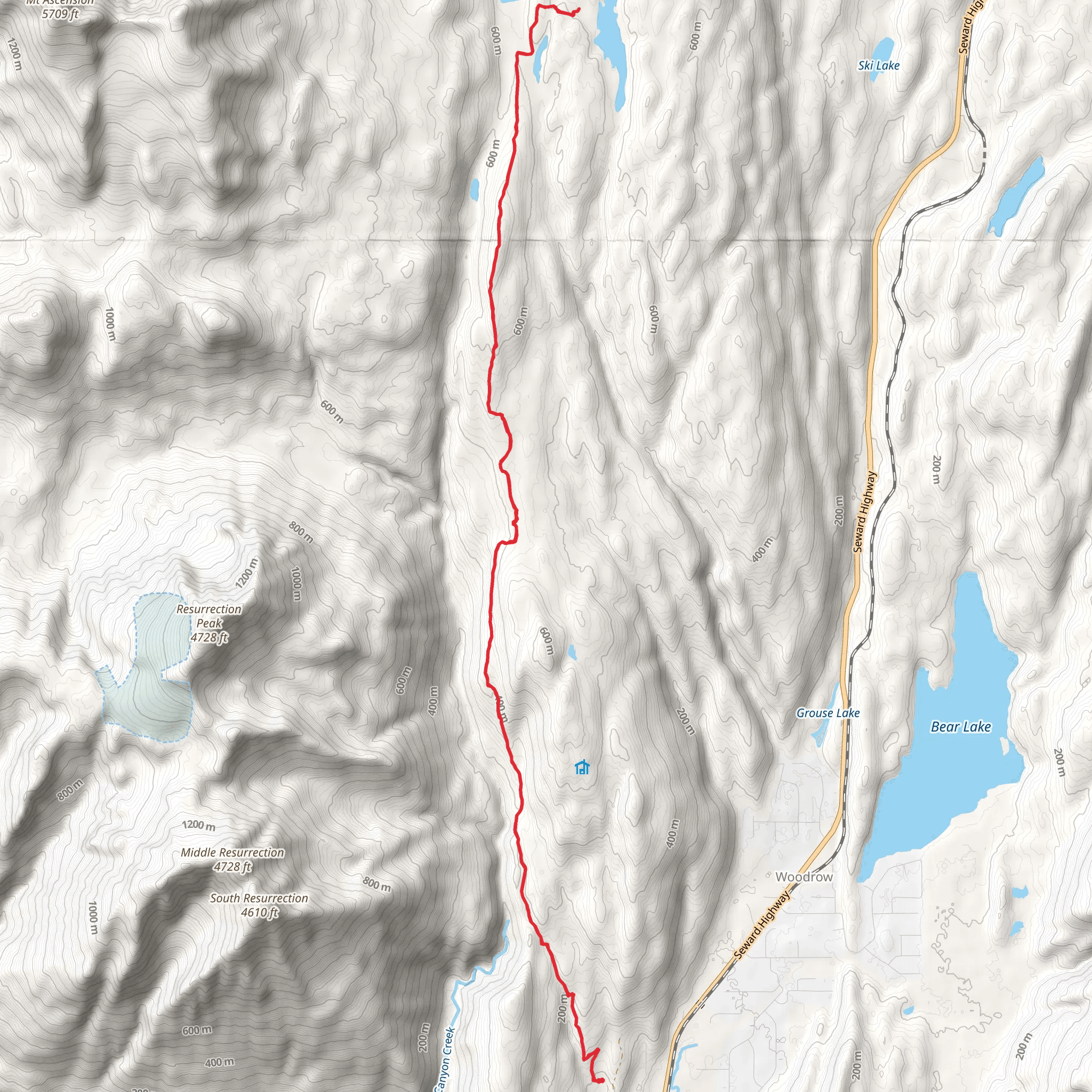 Lost Lake Trail mobile static map