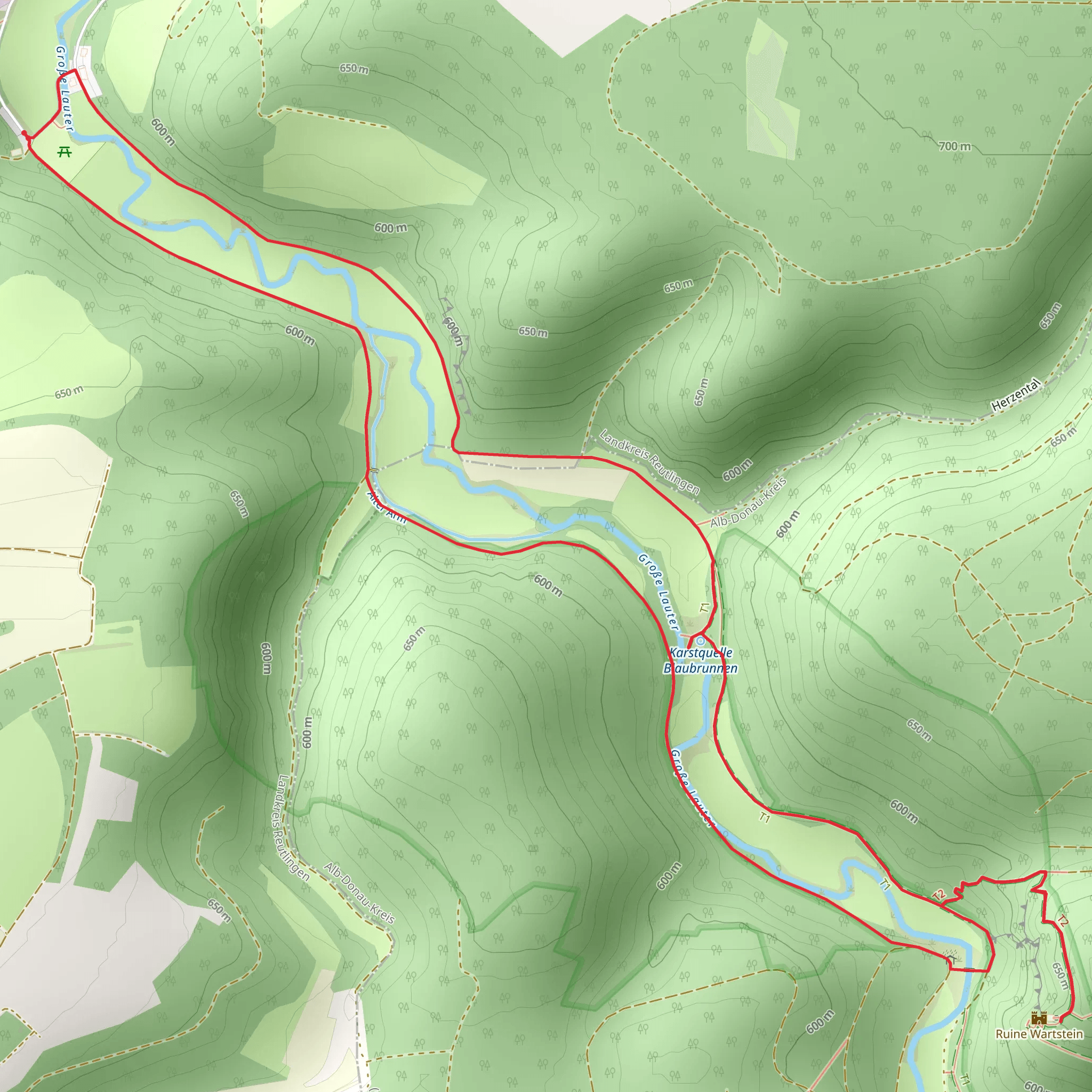 Hochgehlautert mobile static map
