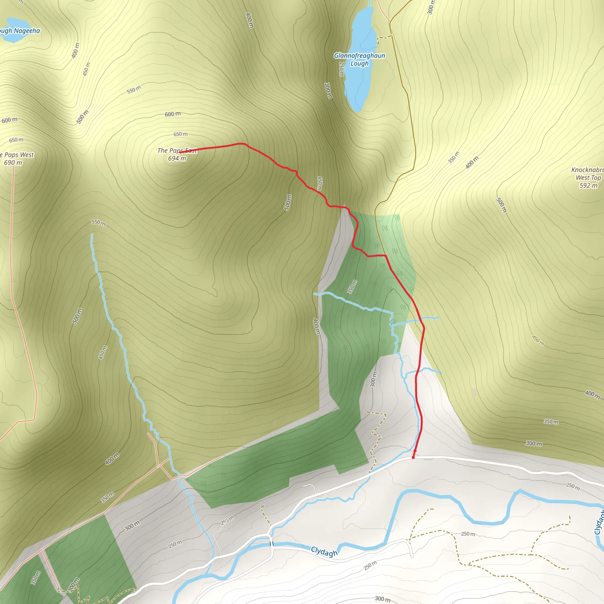 The Paps East Walk mobile static map