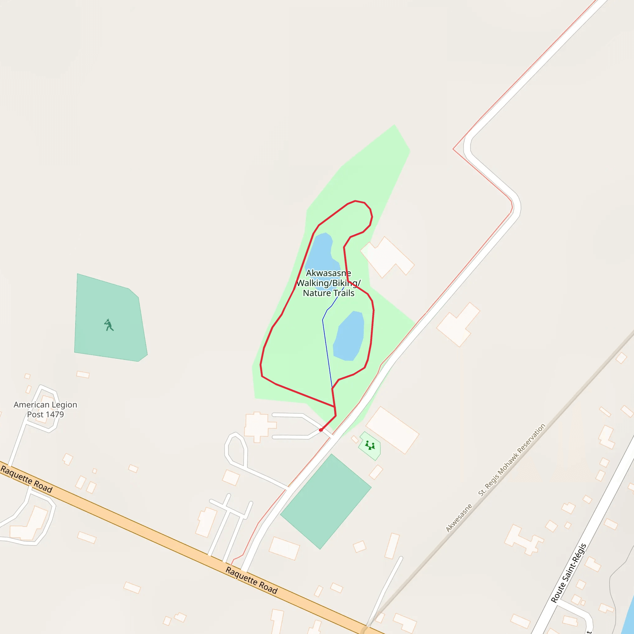 Akwasasne Nature Trail Loop mobile static map