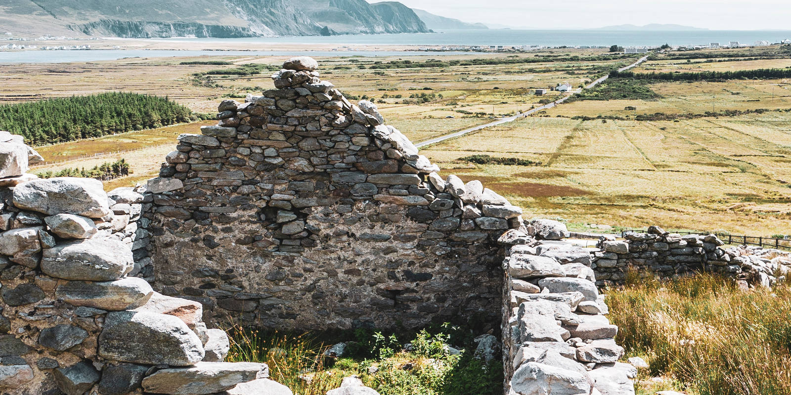 Deserted Village Walk Achill Island trail stages