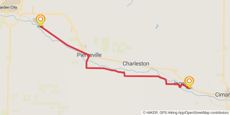 American Discovery Trail - South stage 63 Map