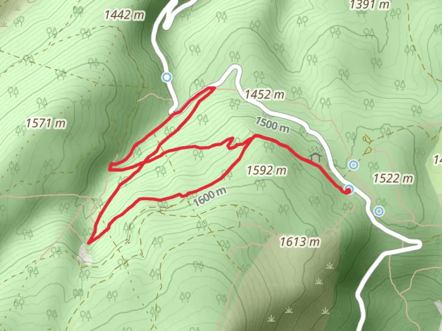 An image depicting the trail El Sestil de Maillo and the Mojonavalle Slope and its surrounding area.