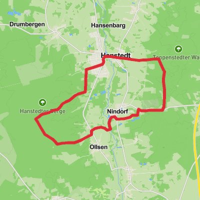 Hanstedt and Nindorf Loop mobile static map