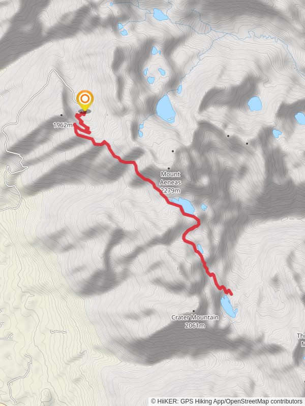Crater, Birch and Squaw Lakes via Alpine Trail