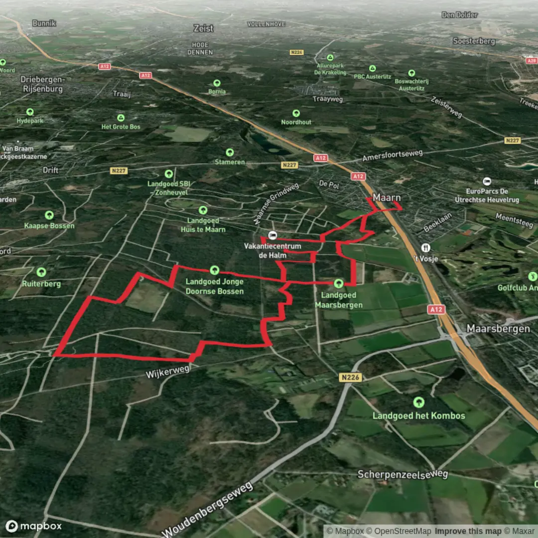 An image depicting the trail De Venen Loop and its surrounding area.