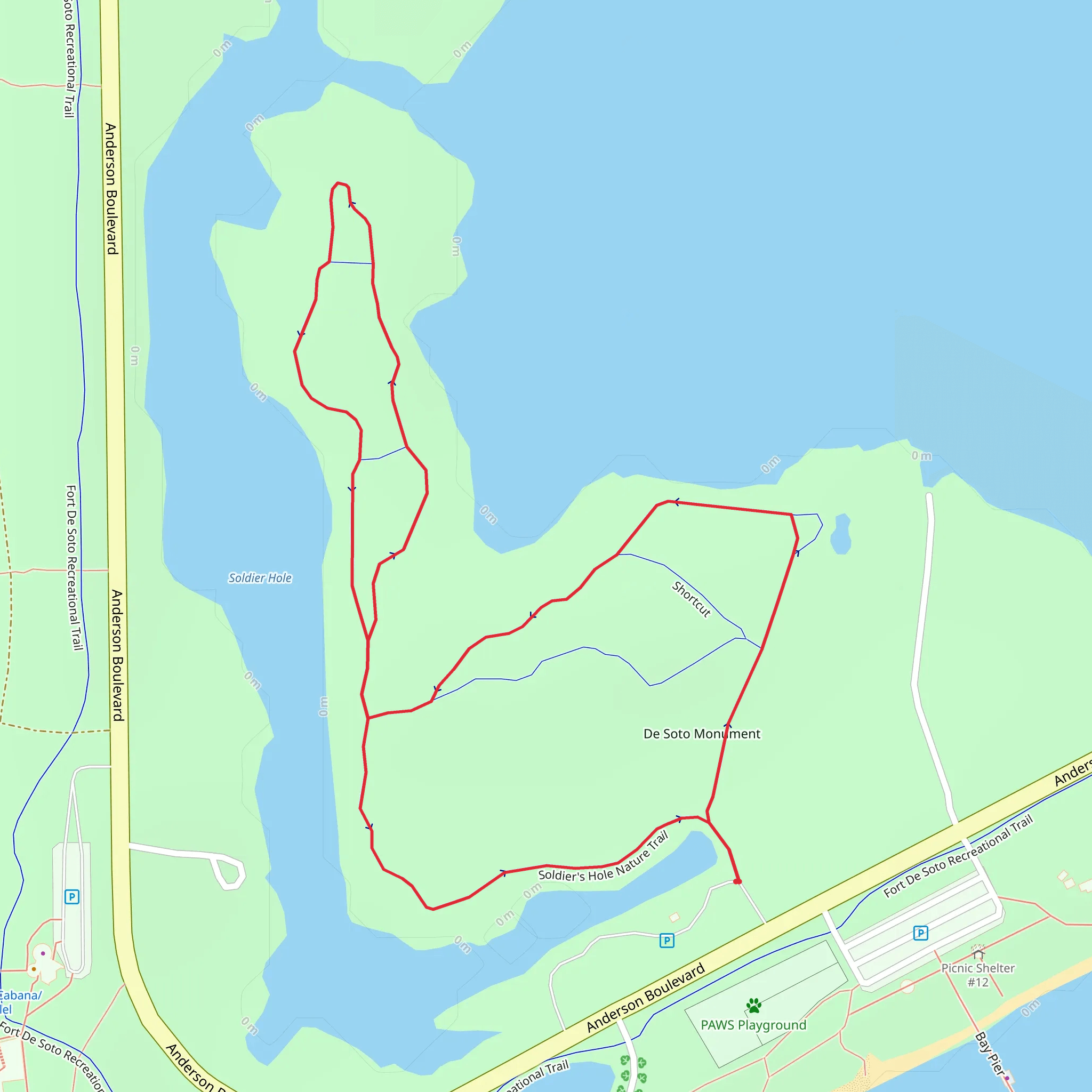 Soldier's Hole Nature Loop Trail mobile static map