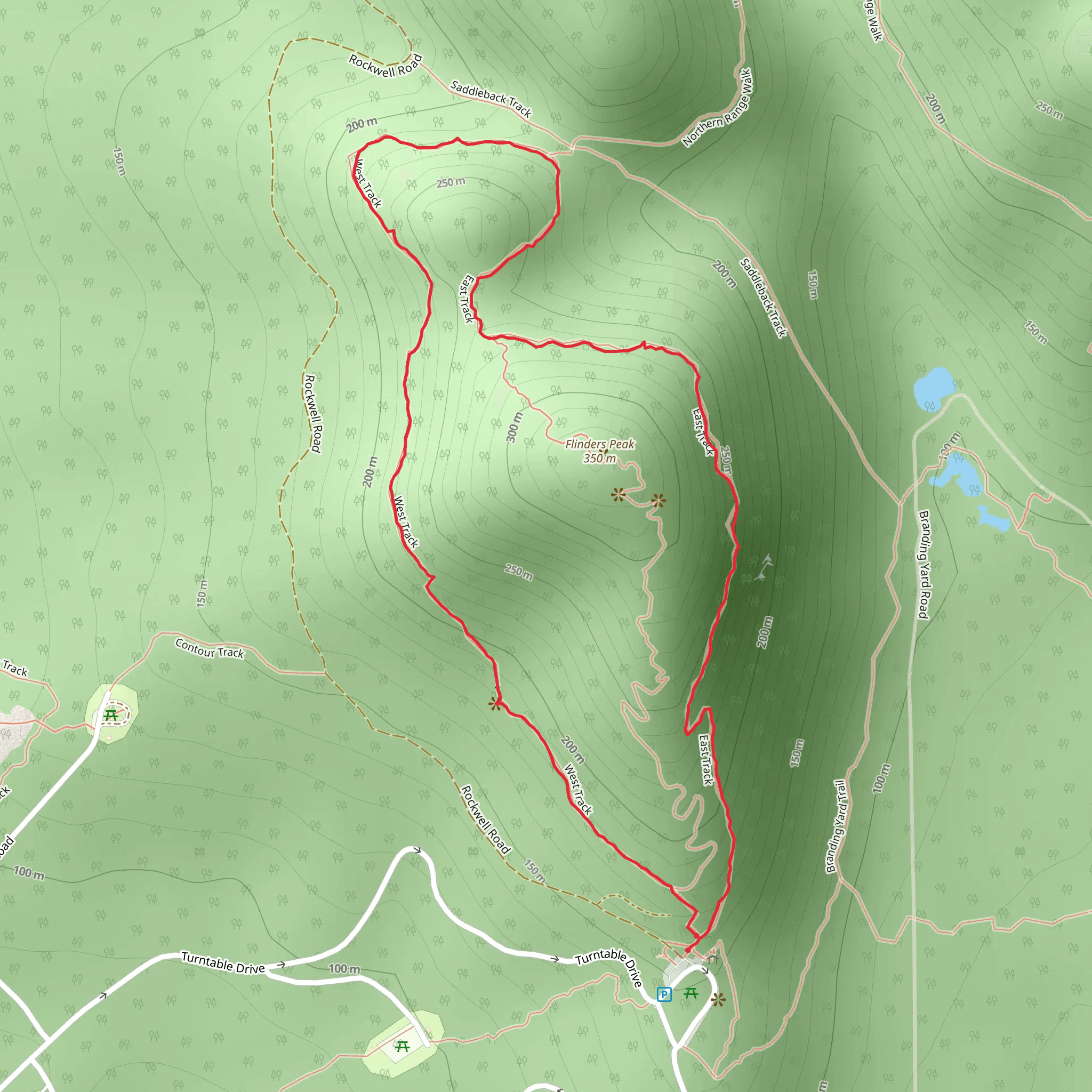 East West Walk mobile static map