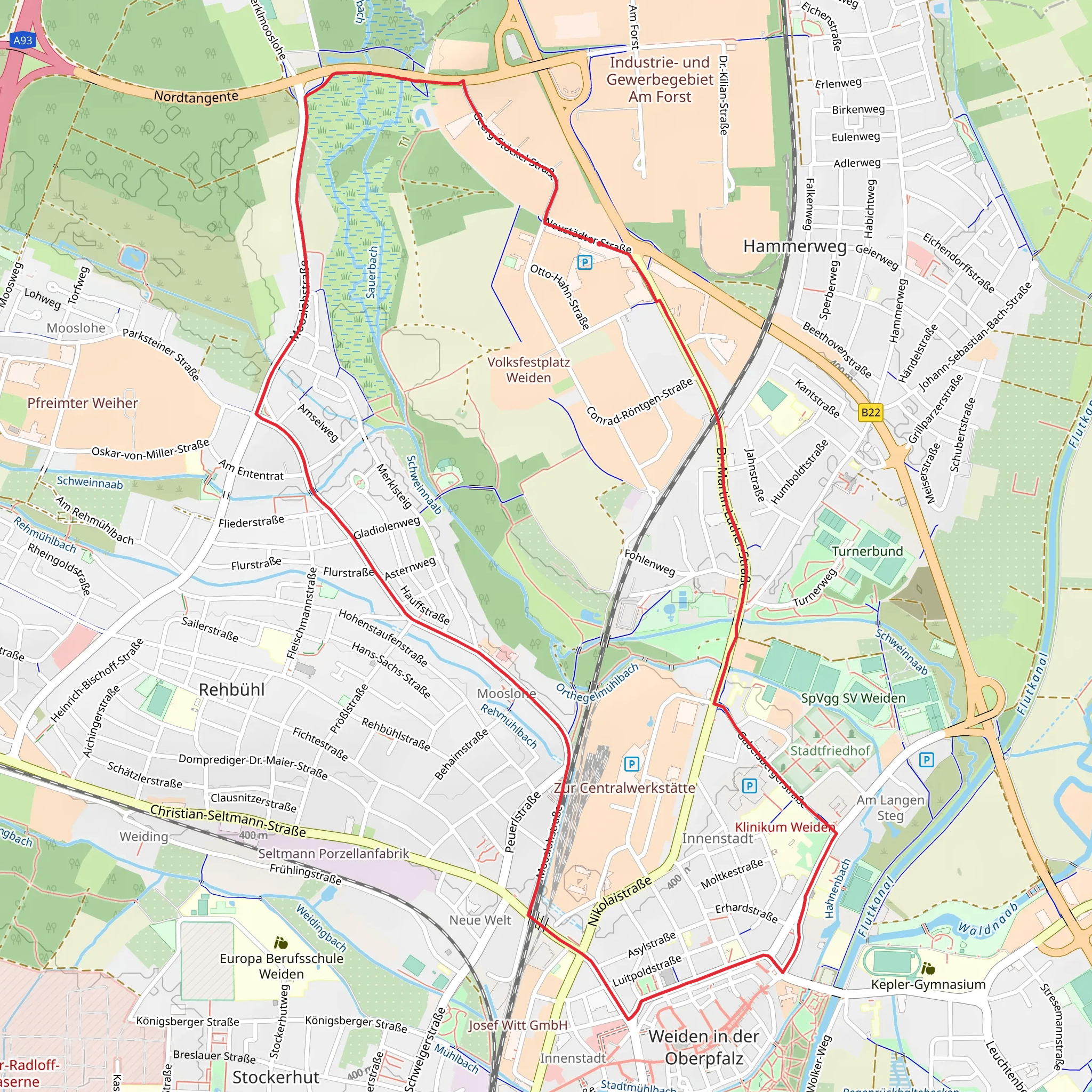 Altstadt Loop mobile static map