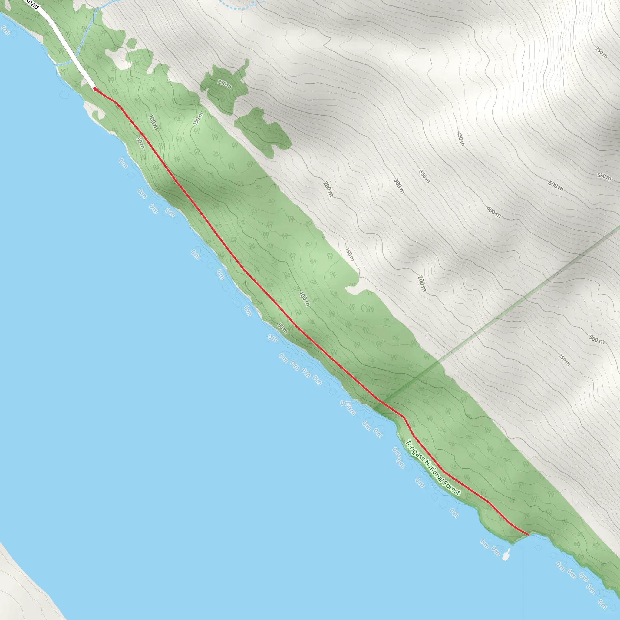 Point Bishop Dupont Trail mobile static map