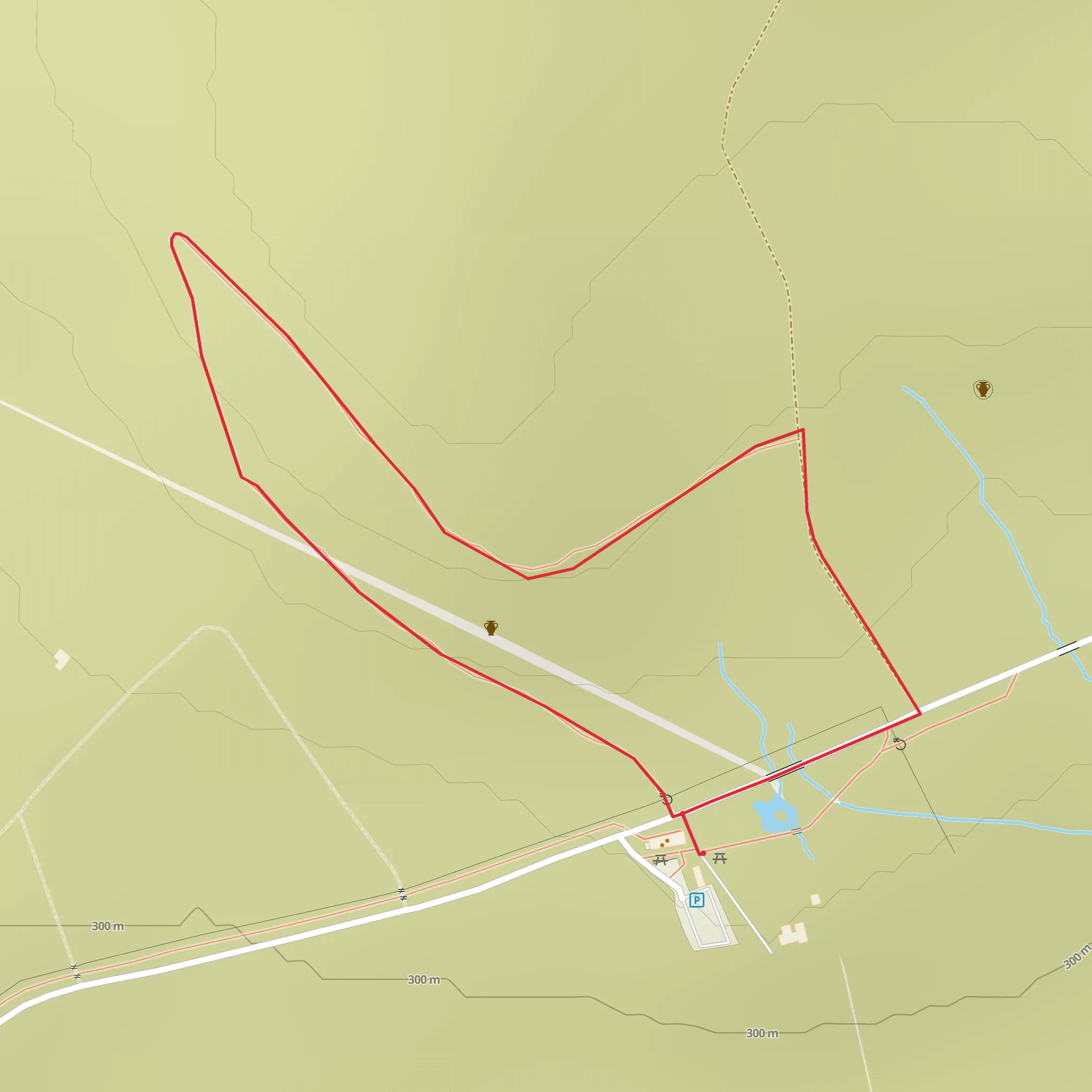 Divis Lough Trail mobile static map