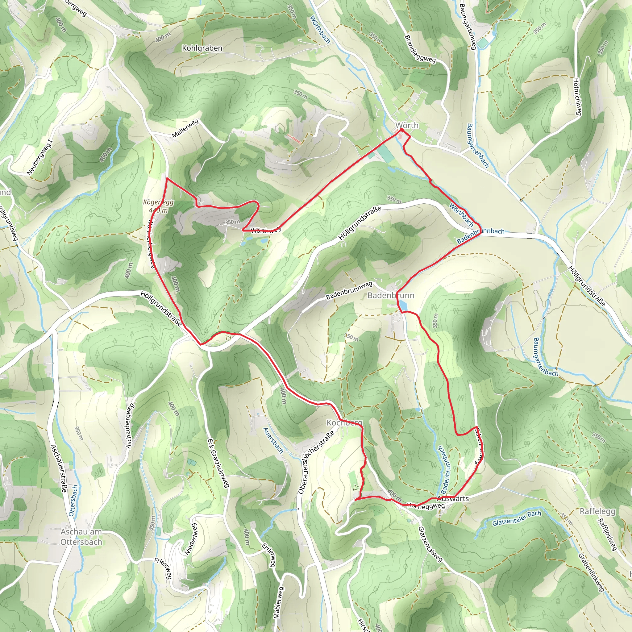 Badenbrunn Loop of the 5-Elements-Weg mobile static map