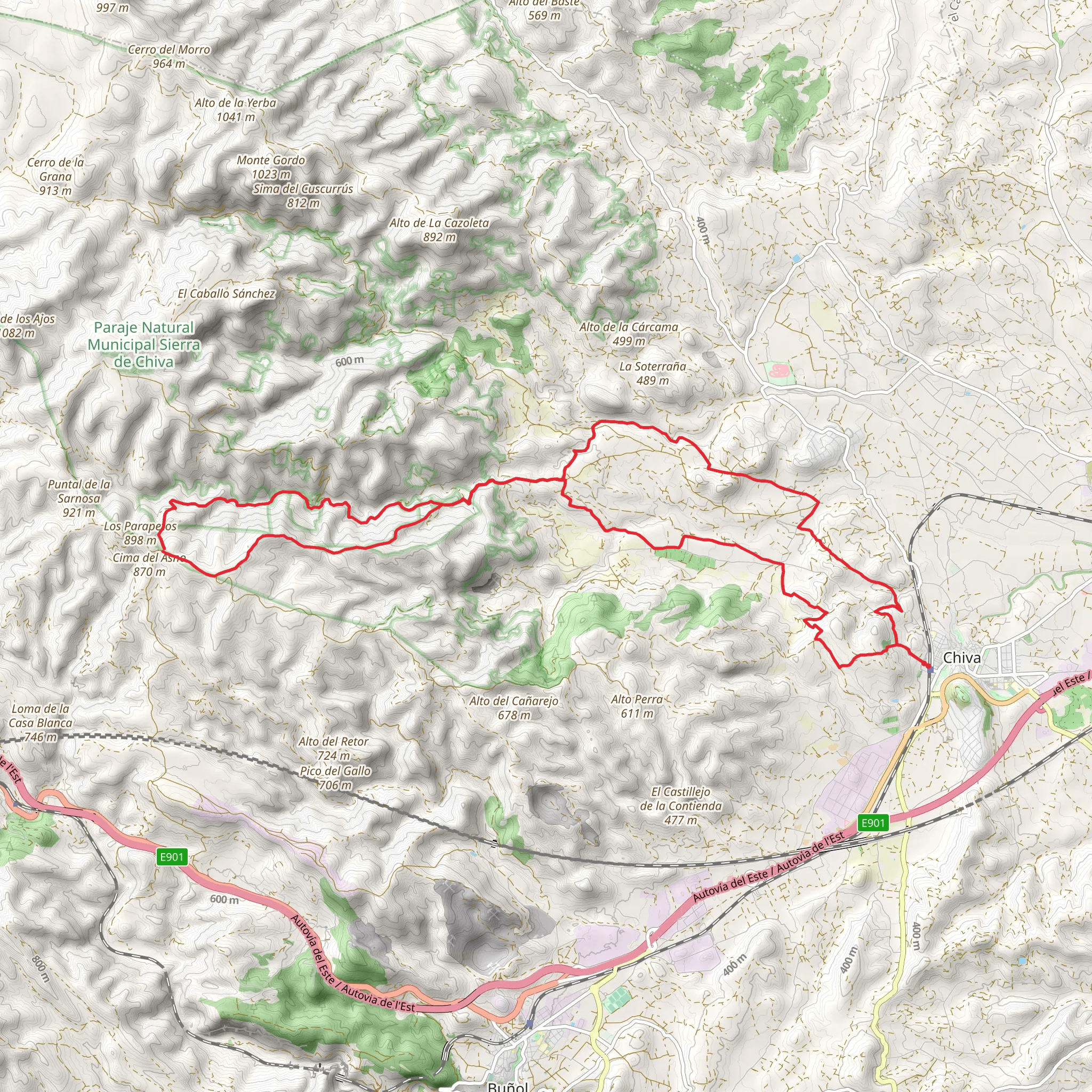 Malos Pasos Trail - Umbria Ballesteros PR CV 385 mobile static map