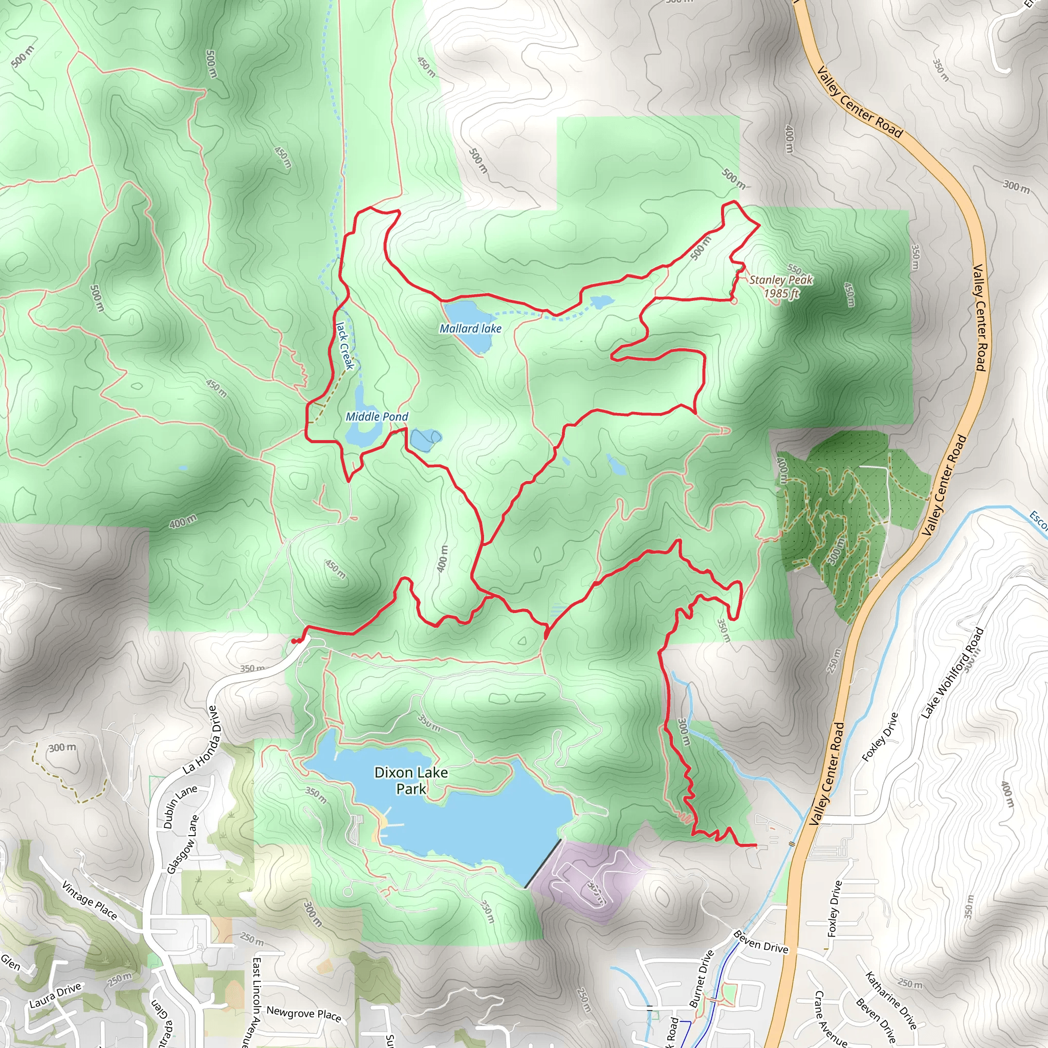Creek Crossing Trail , Sage Trail and Coyote Run Trail Loop mobile static map