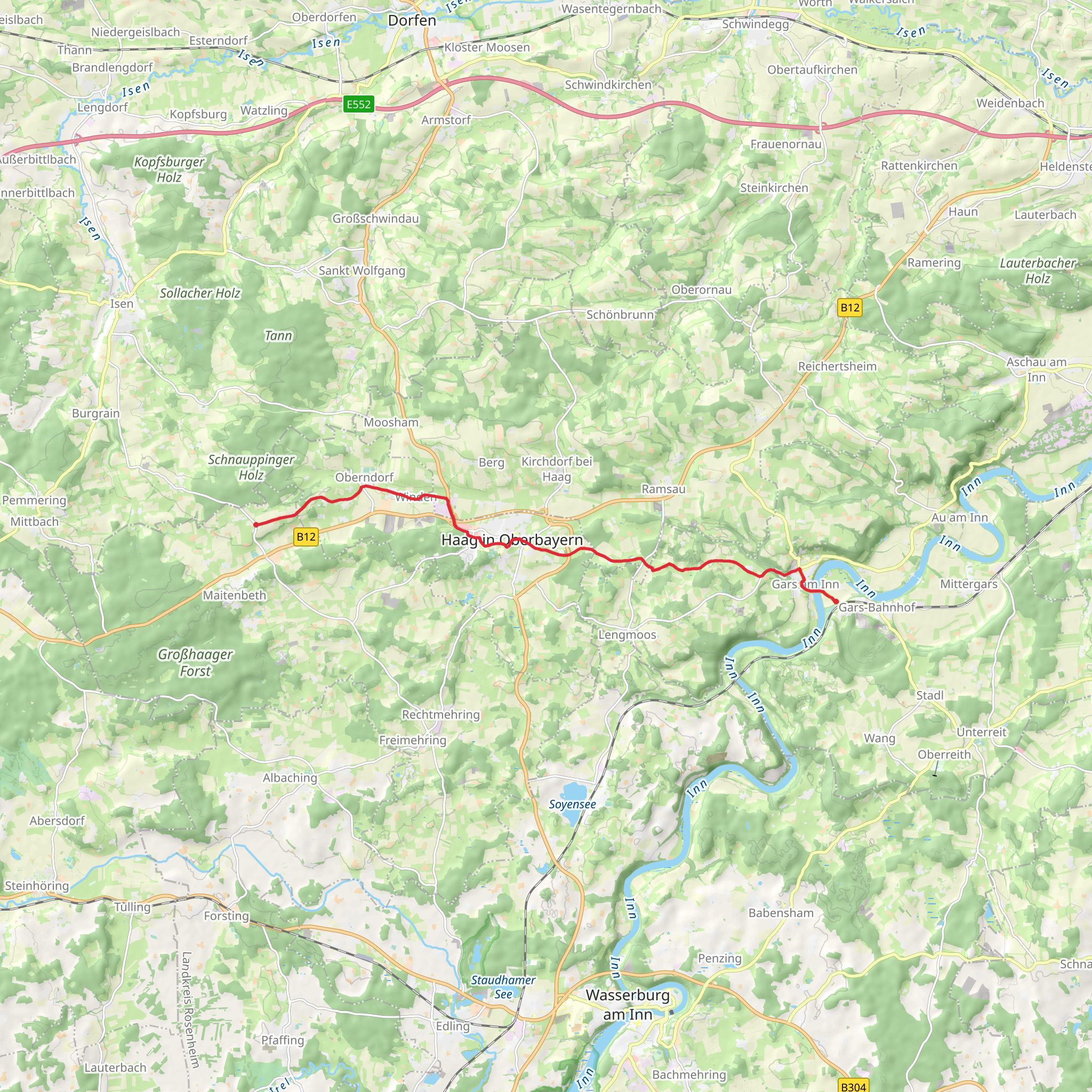 Lacken to Thal Walk mobile static map