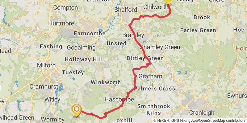 Burnham Thorpe to Portsmouth Walk stage 27 Map