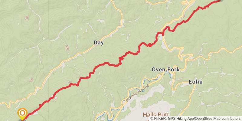 Great Eastern Trail (Incomplete) stage 82 Map