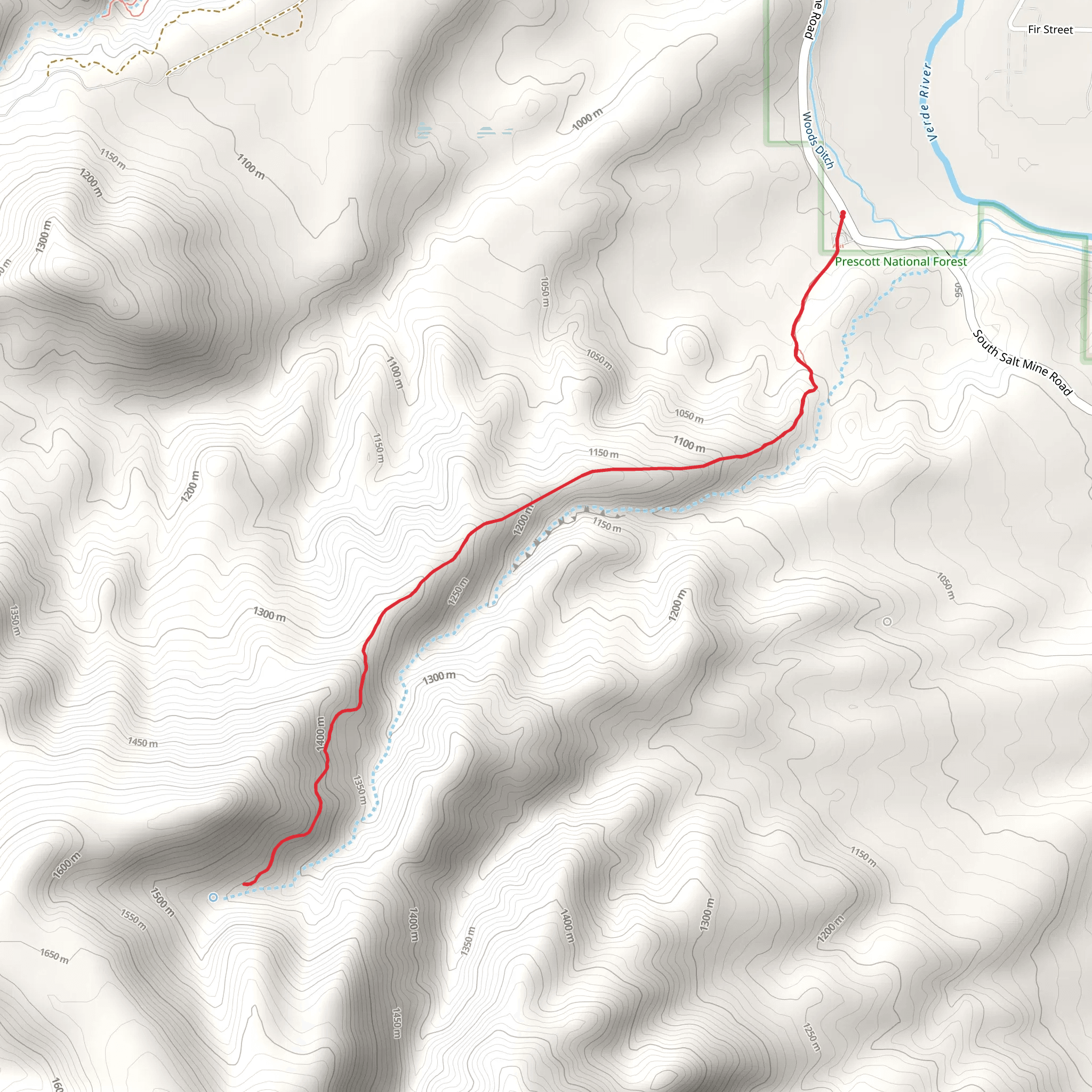 Ryal Canyon Trail mobile static map