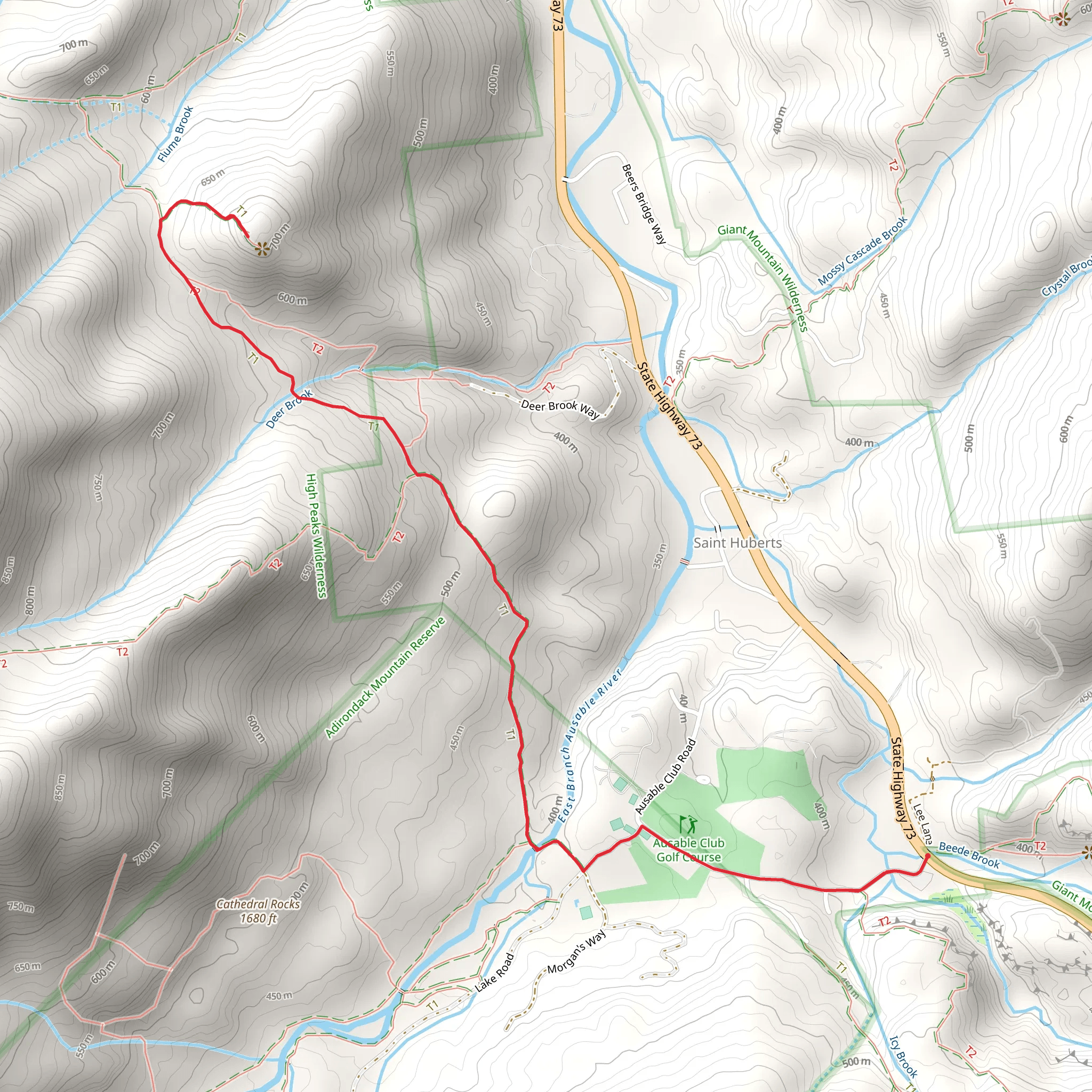 Snow Mountain Trail mobile static map