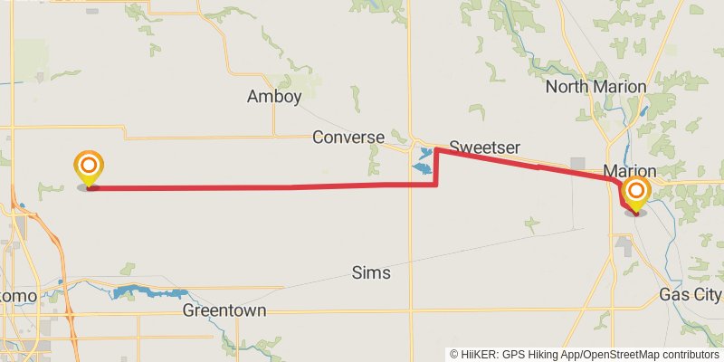 American Discovery Trail - North stage 7 Map