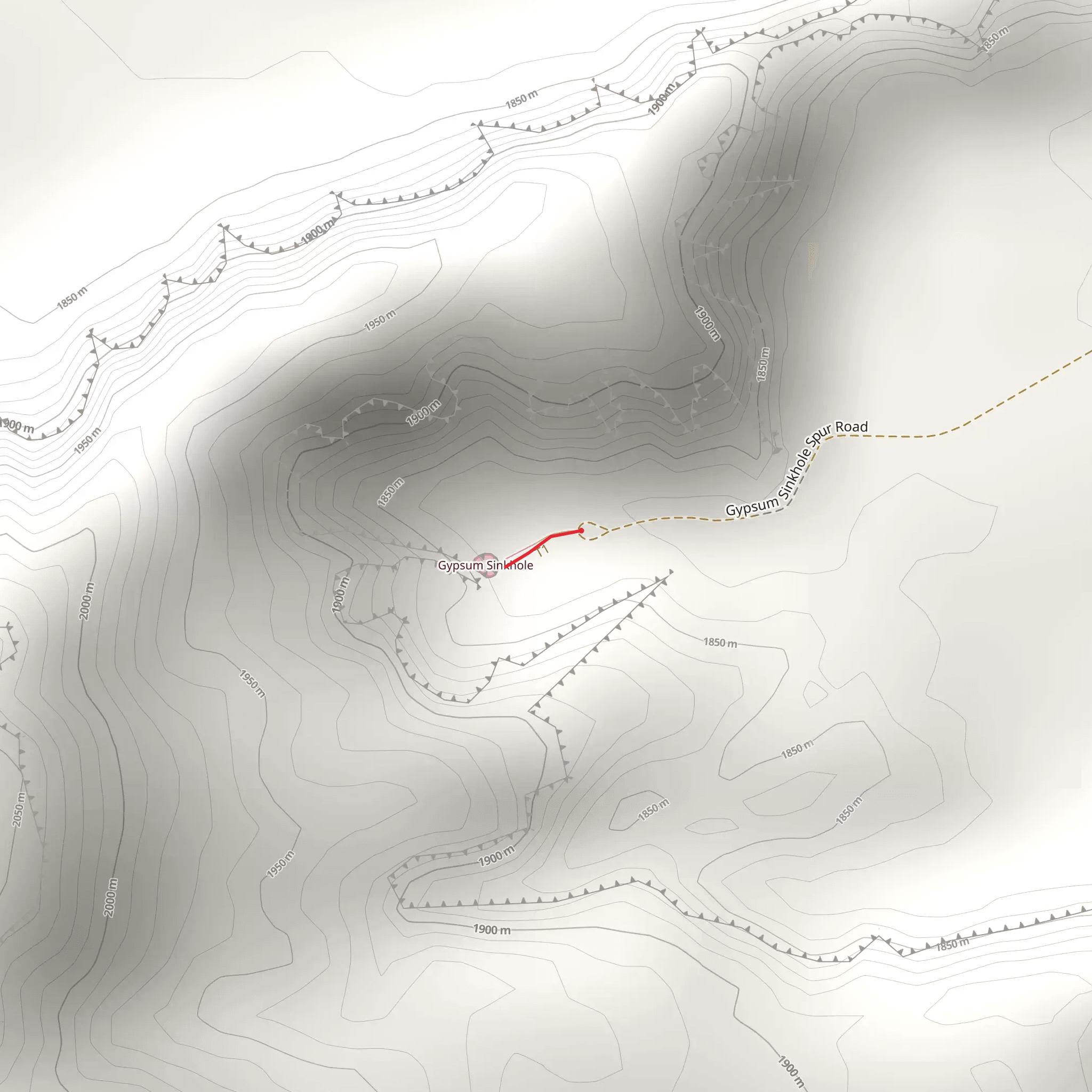 Gypsum Sinkhole mobile static map