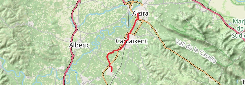 GR 239 Camino de Santiago de Levante - Valencia stage 3 Map