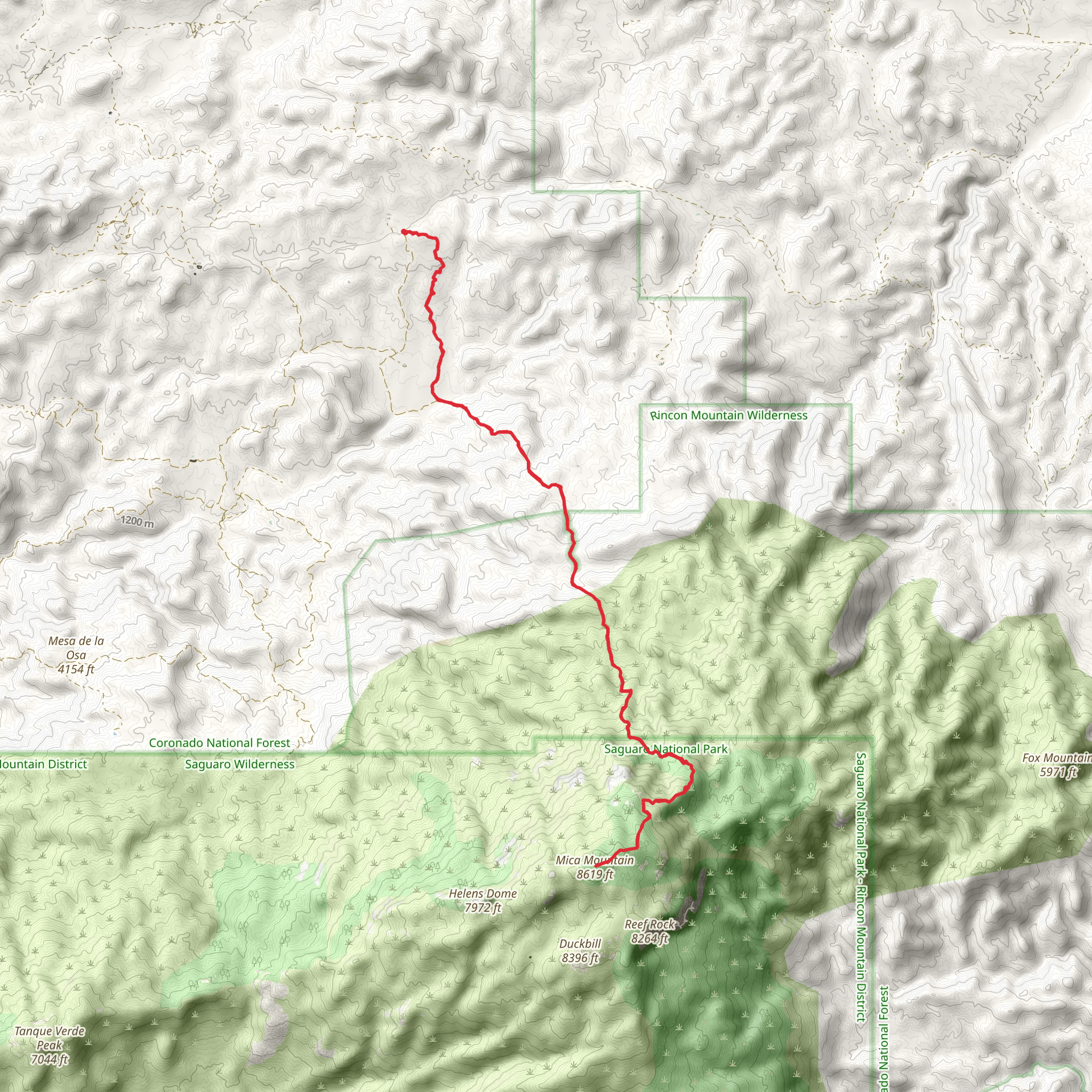 Italian Spring Trail mobile static map