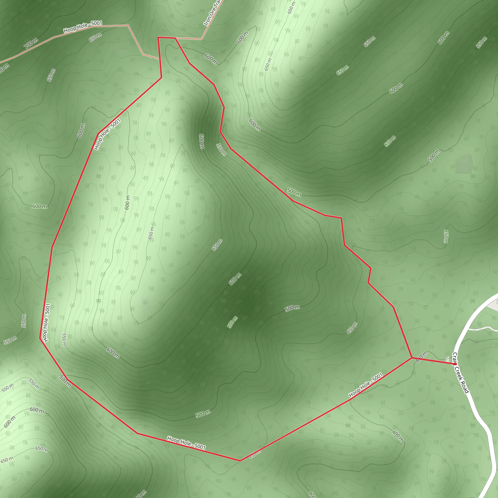 Hoop Hole Loop mobile static map