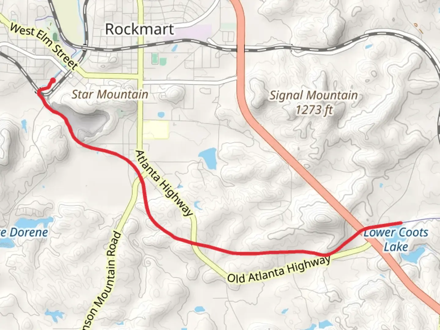 An image depicting the trail Silver Comet Trail and its surrounding area.