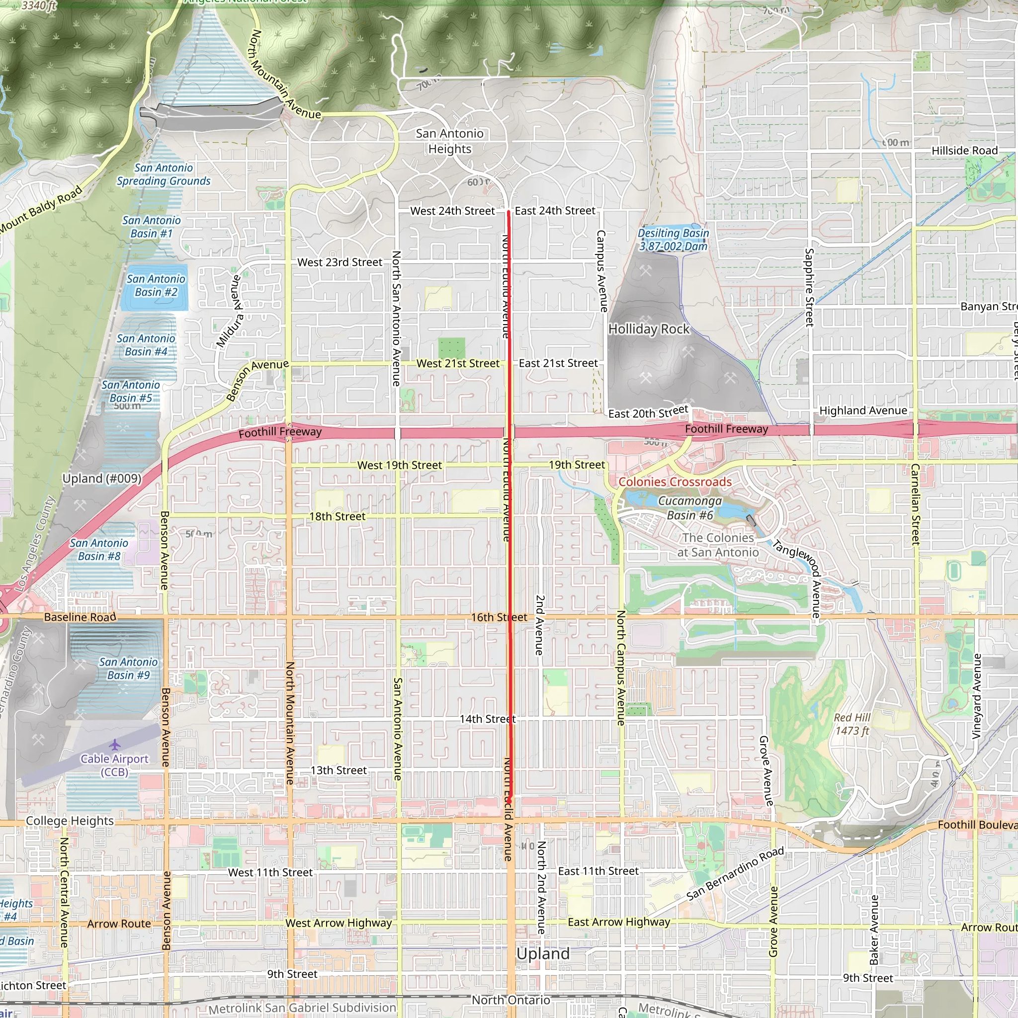 Euclid Avenue Bridle Path mobile static map