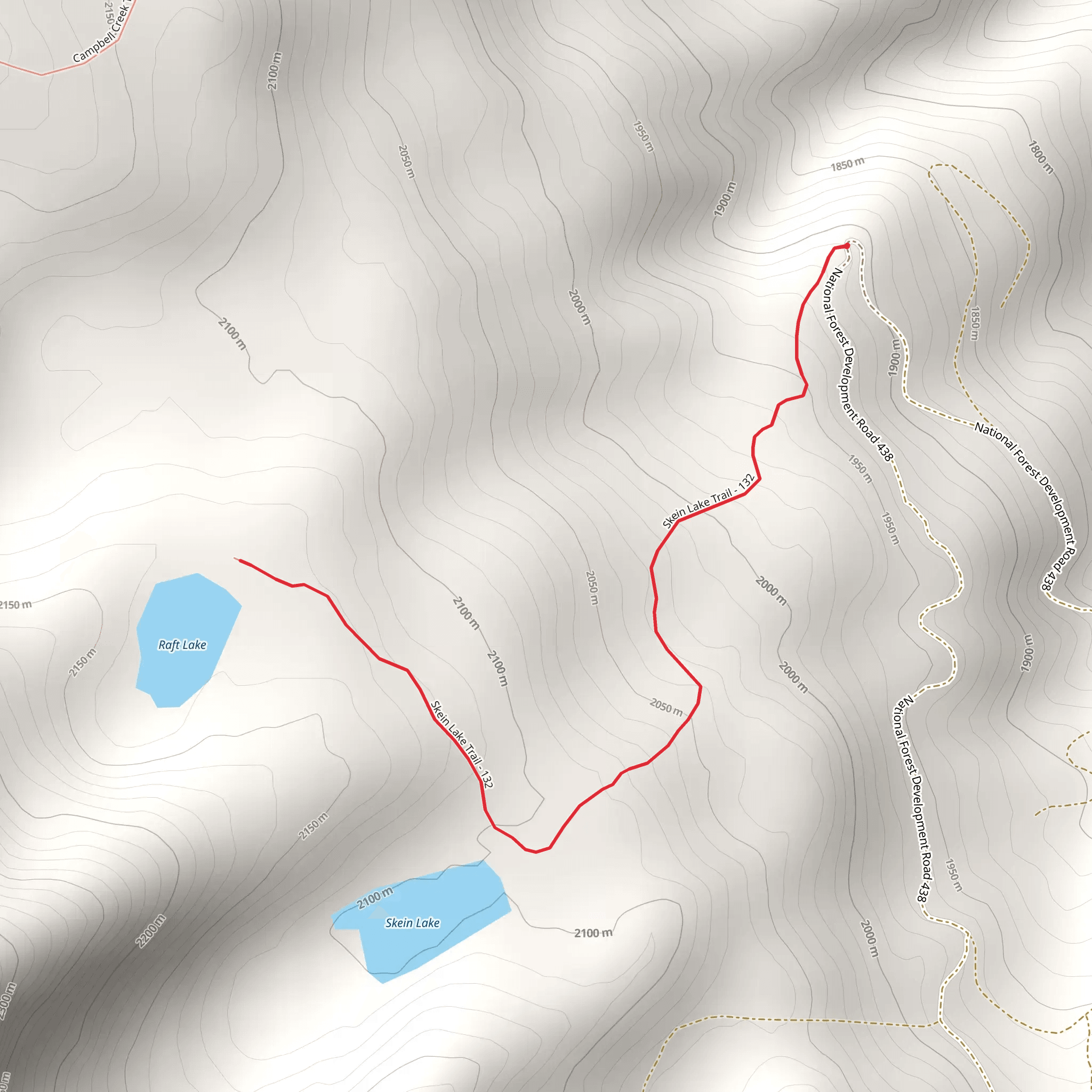 Raft Lake mobile static map