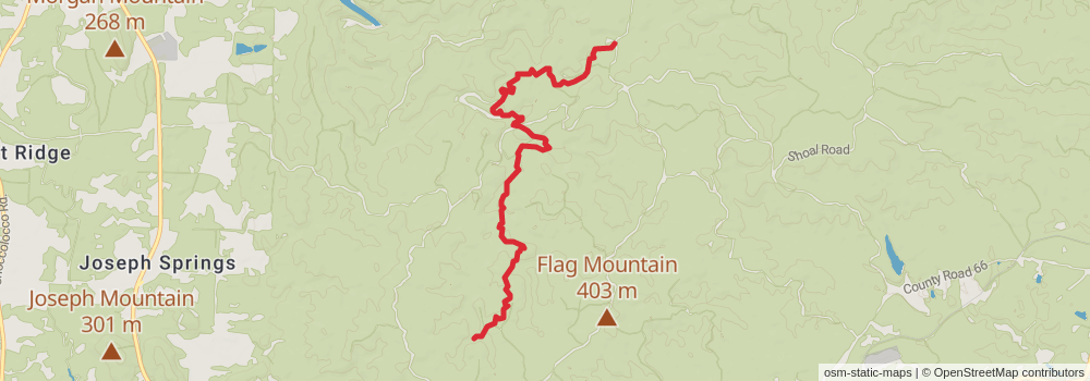 American Perimeter Trail - The South Primary stage 78 Map