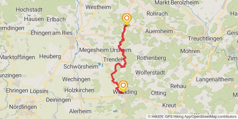 Frankenweg stage 26 Map