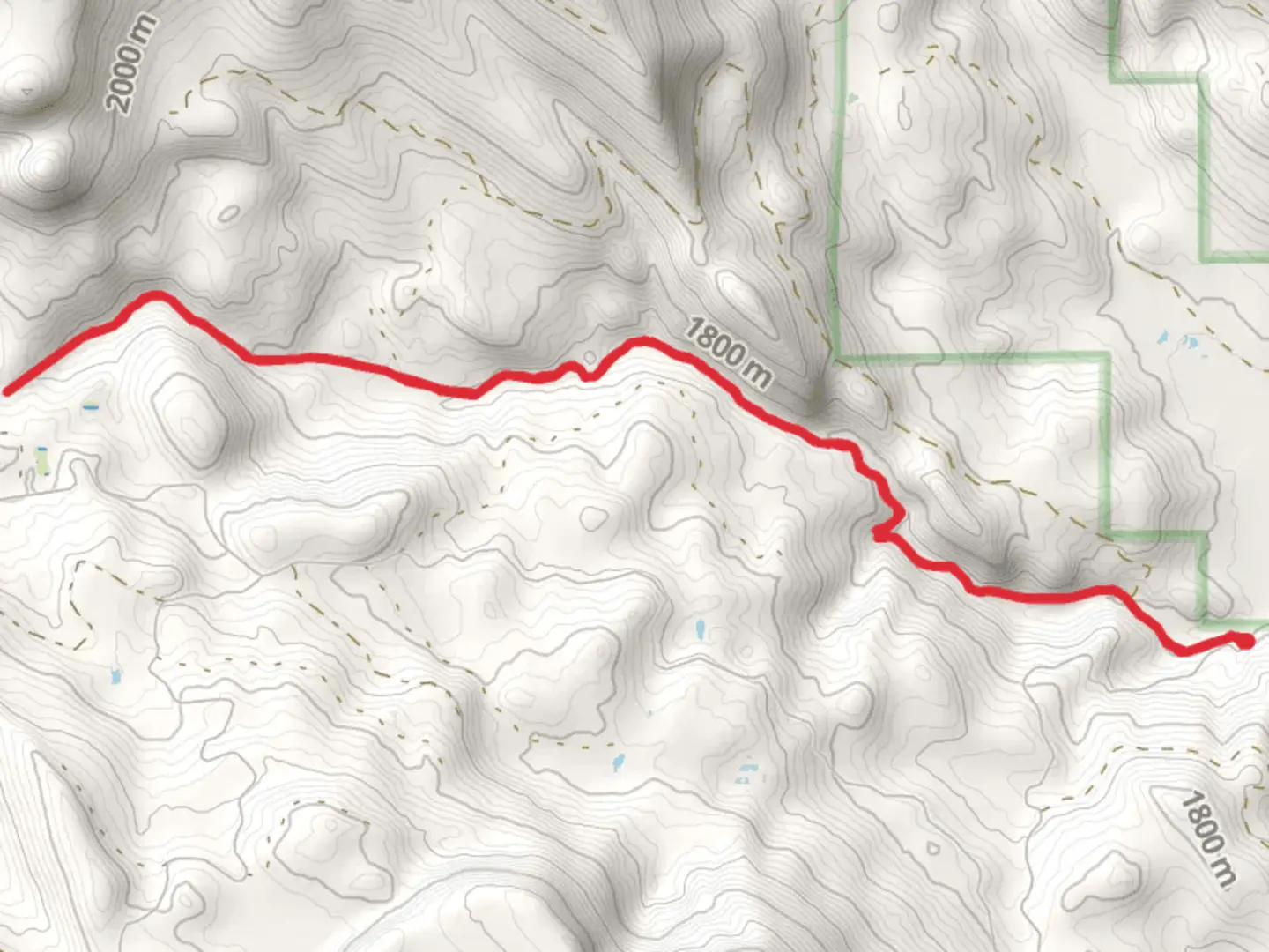 An image depicting the trail Cottonwood Meadow Lake via Cottonwood Creek Trail and its surrounding area.