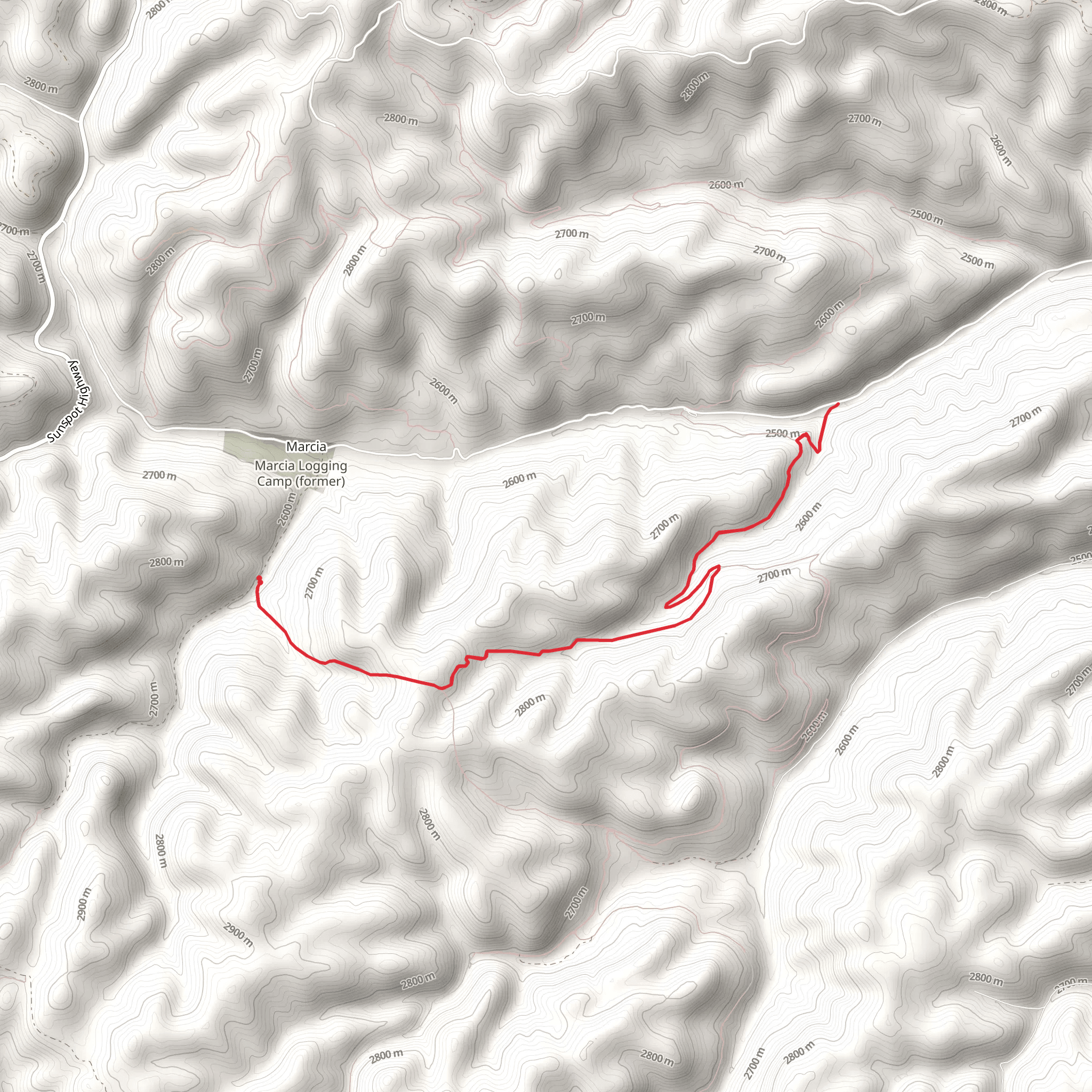 Willie White Trail mobile static map