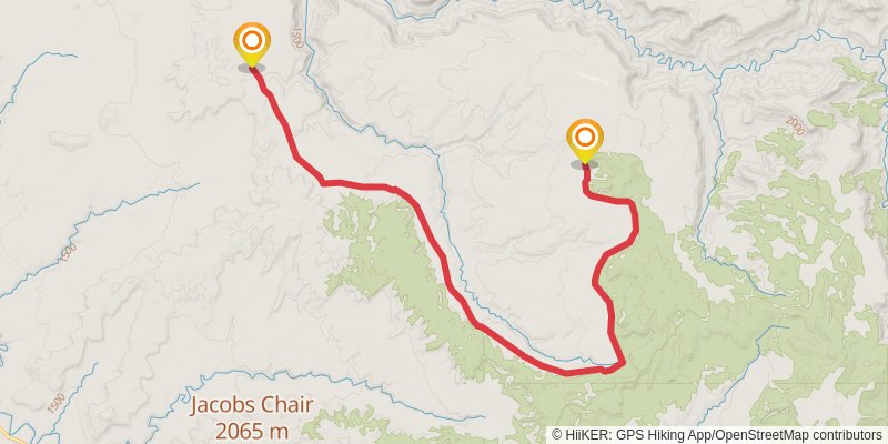 American Discovery Trail - Utah stage 23 Map