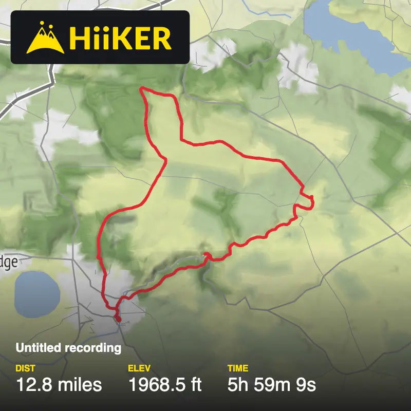 A map preview of the recording Untitled recording.