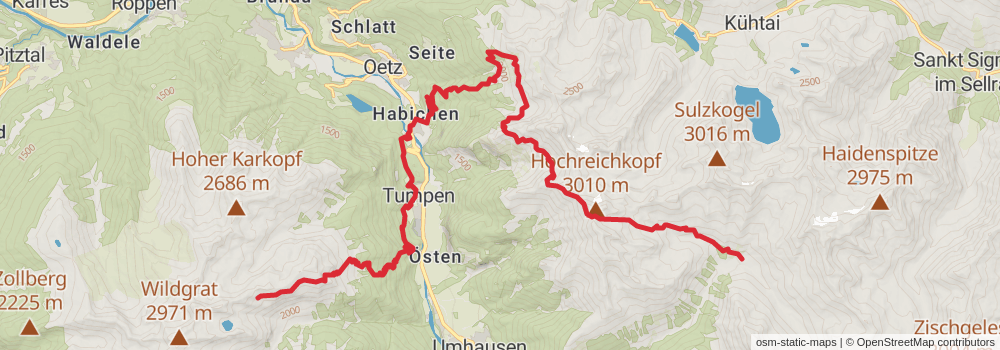 Ötztal Trek alt 1 Map