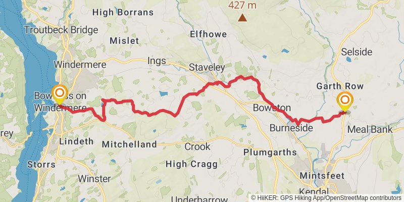 Dales Way stage 7 Map