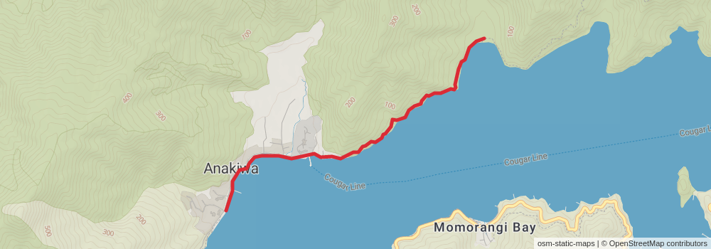 Te Araroa Trail stage 103 Map