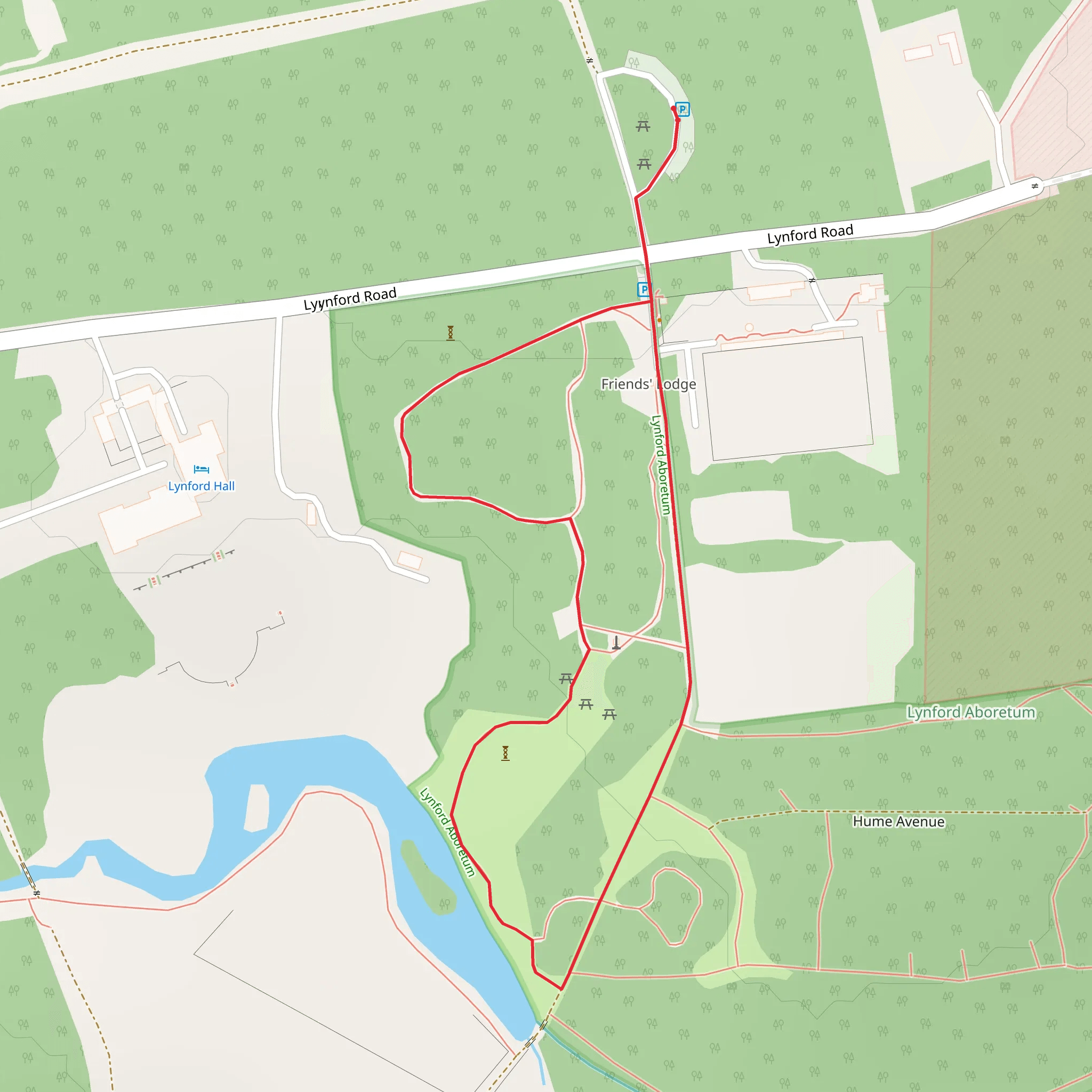 Lynford Arboretum mobile static map