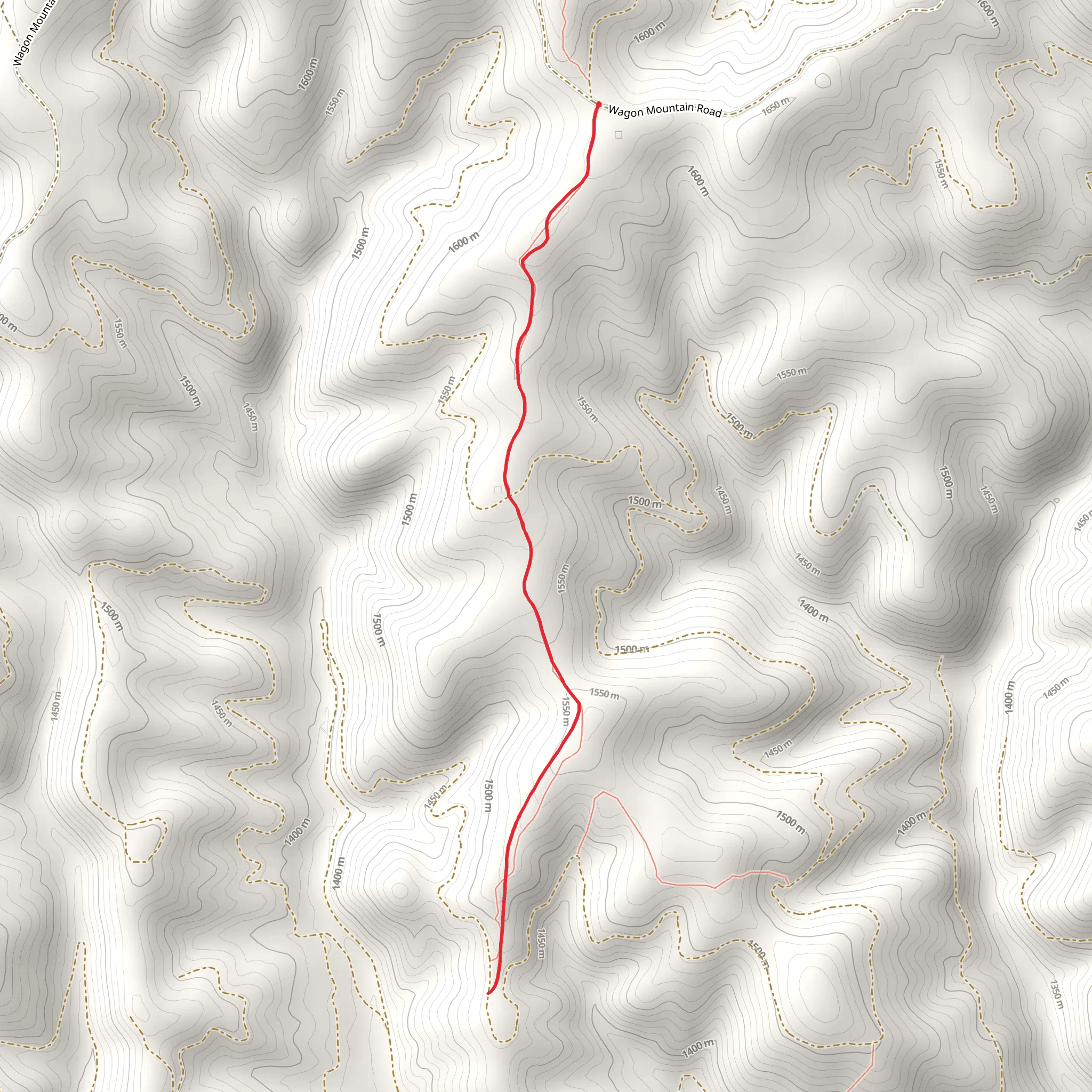 Teepee Ridge Trail mobile static map