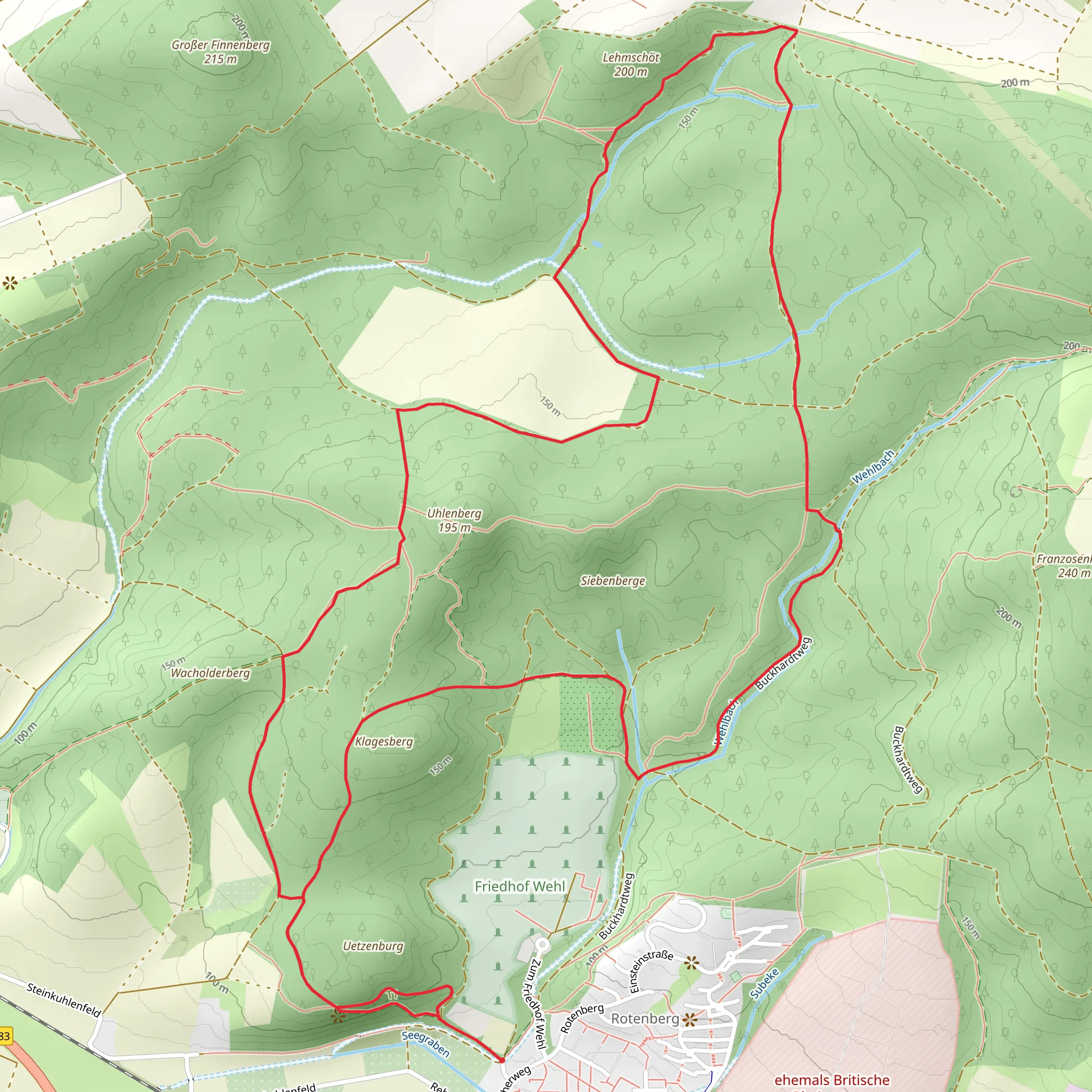 HM8 Rundweg Wehl mobile static map