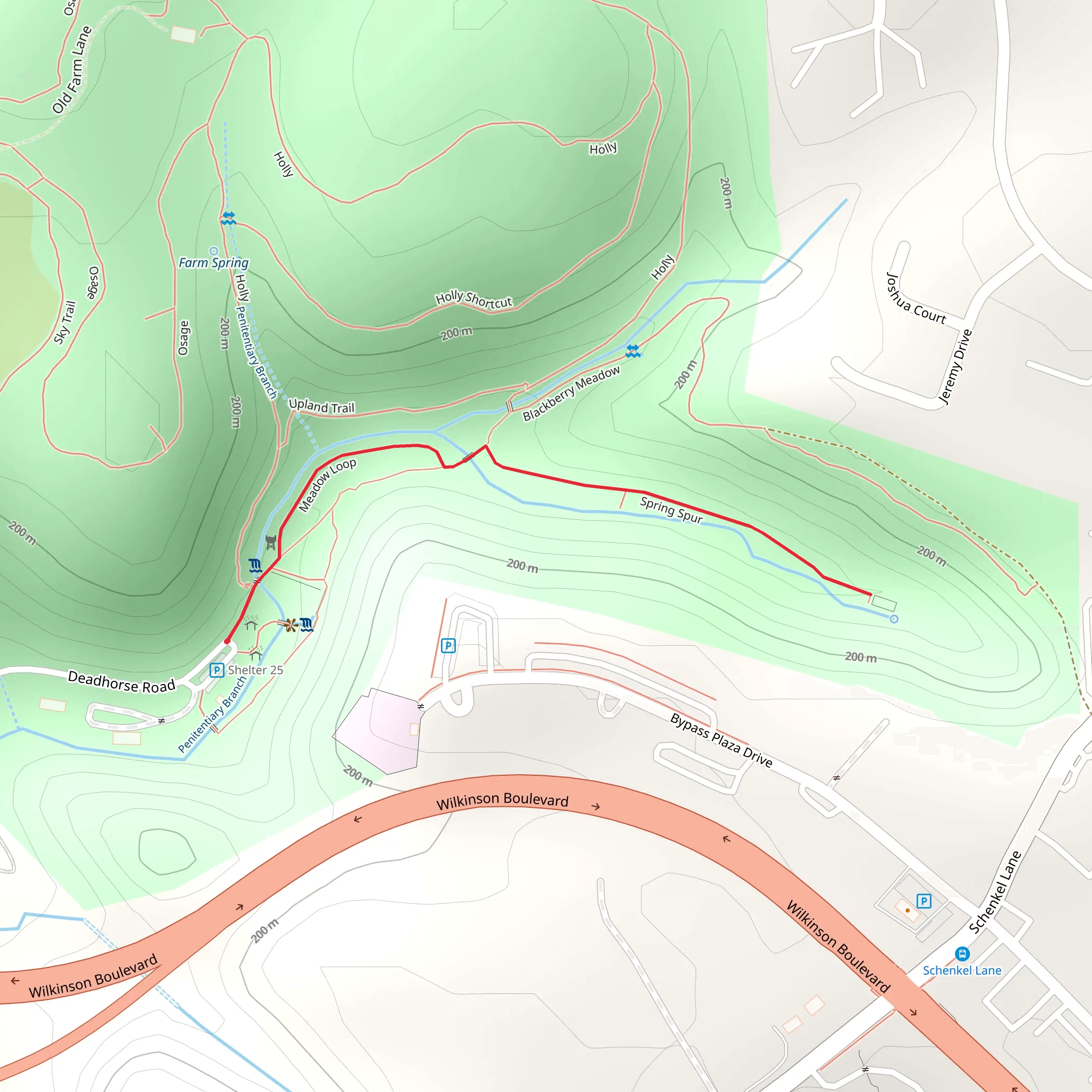 Spring Spur mobile static map