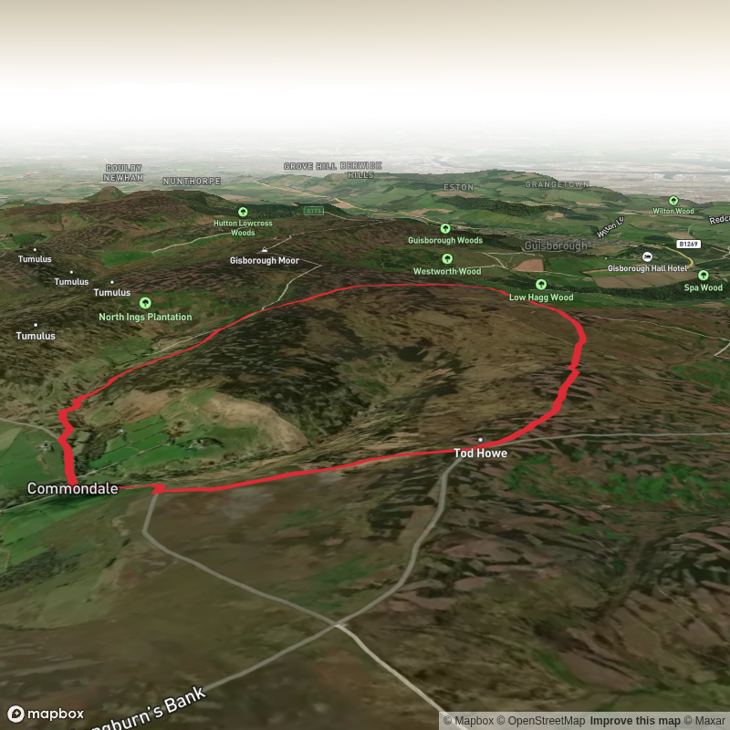 commondale Clart Fell Race Route