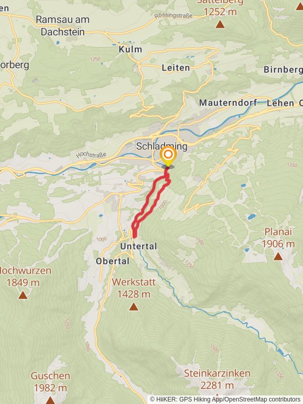 Talbachklamm Tour mobile static map