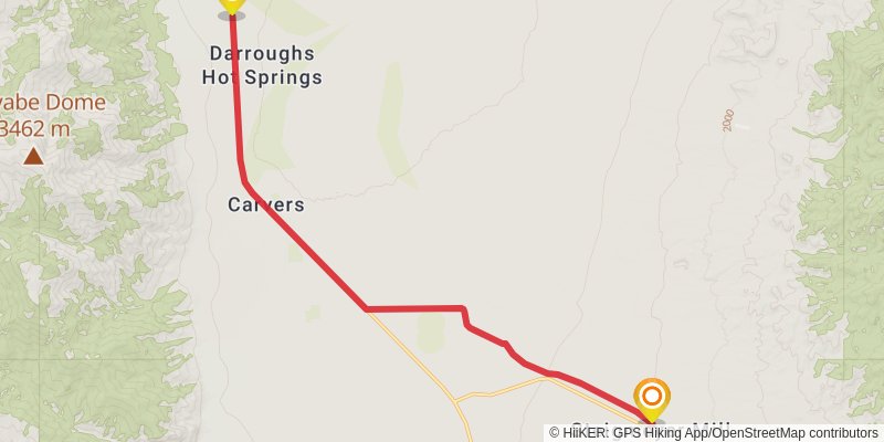 American Discovery Trail North Route stage 337 Map